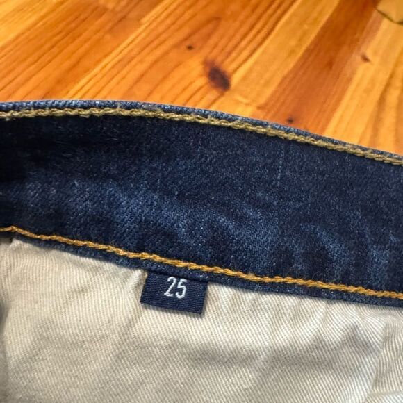 Imogene+Willie Virginia Dark Wash Raw Hem Straight Leg Jeans Women’s Size: 25 - Picture 9 of 12